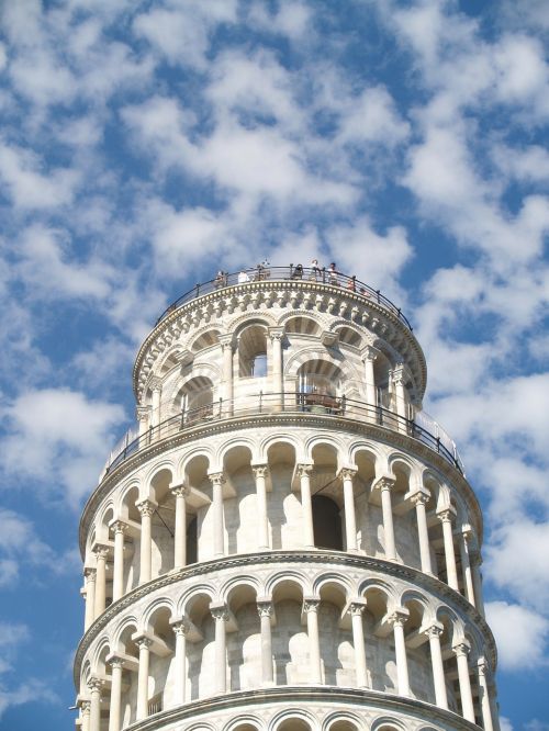 Italy, Pisa, Bokštas, Dangus, Paminklai, Pastatai Italijoje