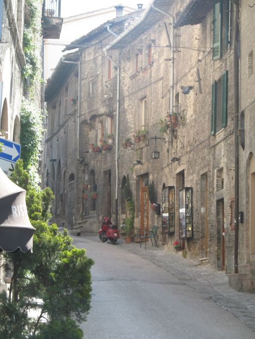 Italy,  Assisi,  Gatvė,  Italy Assisi Street