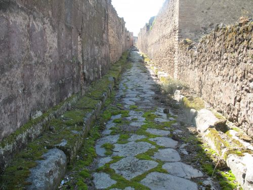 Italy,  Pompėja,  Gatvė,  Italy Pompeii Gatvė