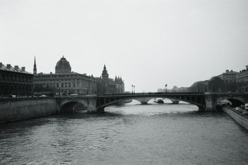 Jo, Paris, Upė, Tiltas, Juoda Ir Balta, Miestas, Vanduo, Architektūra