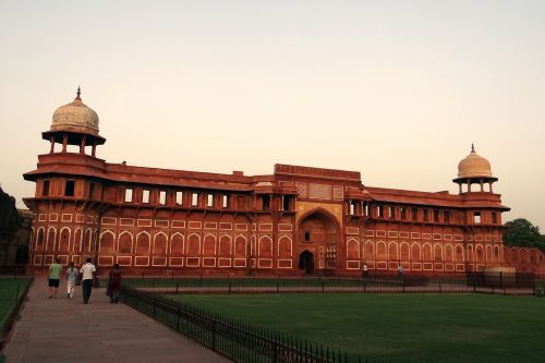 Jahangir Mahal, Rožinis Smiltainis, Agra Fortas, Agra, Indija