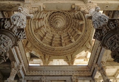 Jain Temple,  Chaumukkha Mandiras,  Ranakpur,  Architektūra,  Kelionė,  Pastatas,  Menas,  Orientyras,  Marmuras,  Istoriškai,  Be Honoraro Mokesčio