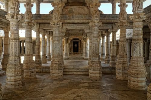 Jain Temple,  Chaumukkha Mandiras,  Ranakpur,  Architektūra,  Kelionė,  Senovė,  Stulpelis,  Senas,  Kultūra,  Be Honoraro Mokesčio