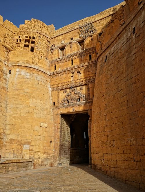 Jaisalmer,  Fortas,  Architektūra,  Kelionė,  Gotika,  Rūmai,  Senas,  Portalas,  Tikslas,  Pilis,  Lankytinos Vietos,  Indija,  Viduramžiai,  Tvirtovė,  Be Honoraro Mokesčio