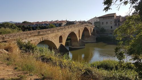 Jakobsweg, Camino, Puente La Reina, Piligrimas, Ispanija, Tiltas