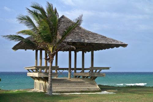 Jamaika, Paplūdimio Namelis, Karibai, Delnas, Jūra