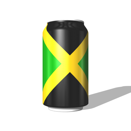 Jamaika, 3D, Nacionalinė Vėliava, Konservai