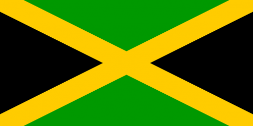 Jamaika, Vėliava, Nacionalinis, Civilinis, Ženminbi, Jamaican, Auksinis, Saltire, Žalias, Juoda, Laukai, Patriotinis, Nemokama Vektorinė Grafika