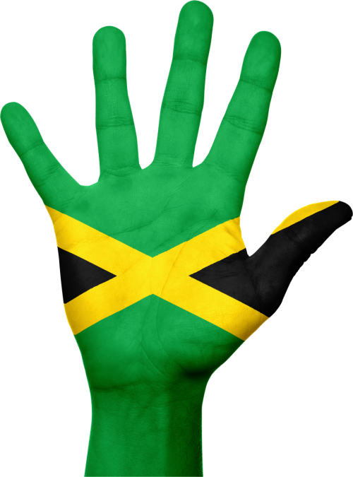 Jamaika, Vėliava, Ranka, Nacionalinis, Pirštai, Patriotinis, Patriotizmas, Karibai