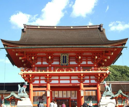 Japonija, Kyoto, Fušimi Inari Šventovė, Dangus, Japonijos Kultūra