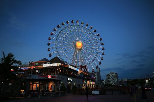 Japonija, Kelionė, Ferris Ratas, Okinawa, Žiemą