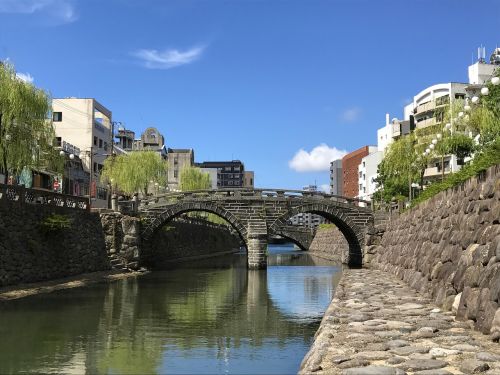 Japonija, Nagasaki, Megane Tiltas, Akiniai, Tiltas, Ishibashi