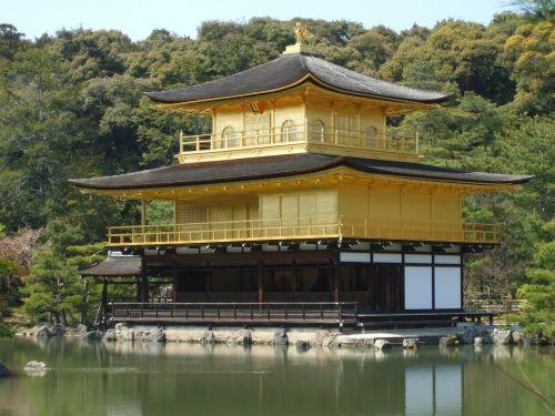 Japonija, Kyoto, Aukso Rūmai, Kyoto Prefektūra, Kinkakuji, Architektūra, Auksinis Paviljonas, Zen, Šventykla