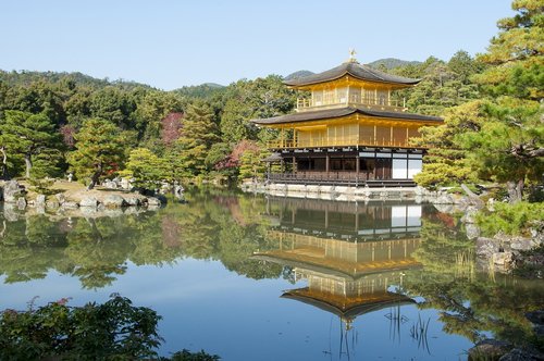 Japonija,  Kyoto,  Golden Pavilion,  Senovės,  Šventykla,  Budizmas,  Šventovė