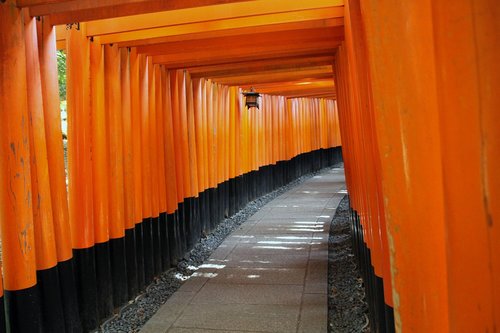 Japonijos,  Šventovė,  Kultūra,  Religinis,  Fushimi Inari Taisha,  Dievas Inari,  Kyoto,  Japonija,  Ekskursinis