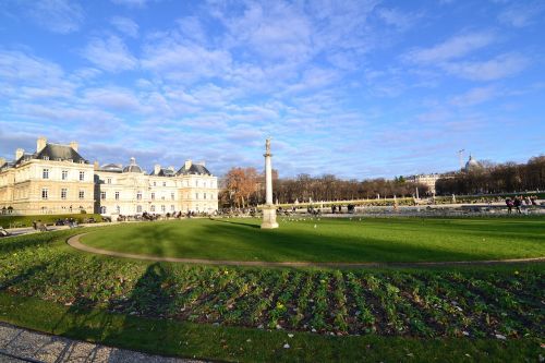Jardin Du Luxembourg, Paris, Veja, Stulpelis, France, Rūmai
