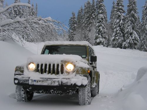 Jeep, Žiema, Sniegas, Automobilis, Automatinis