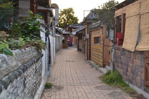 Jeonju, Kaimas Hanok, Šoninės Gatvės, Korėjos Respublika