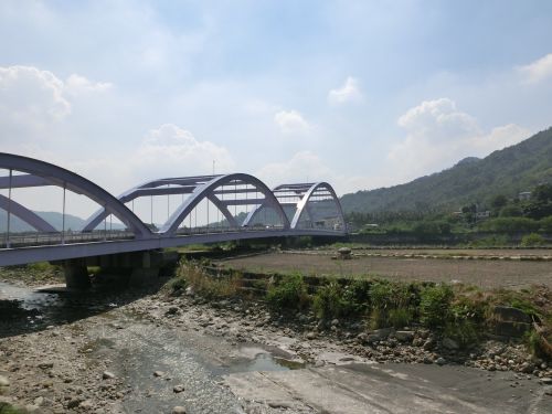 Jiaxian Dist, Kaohsiung Miestas, Taivanas, Upė, Tiltas