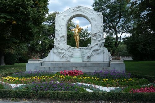 Johann Strauss,  Paminklas,  Parkas,  Istoriškai,  Skulptūra,  Statula,  Figūra