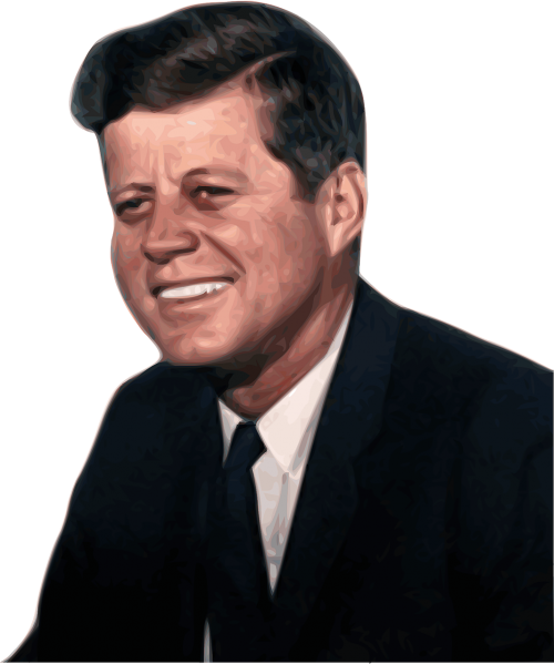 John F Kennedy, Prezidentas, Jungtinės Valstijos, Usa, Amerikietis, Istorija, Portretas, Vyras, Kostiumas, Patinas, Nemokama Vektorinė Grafika