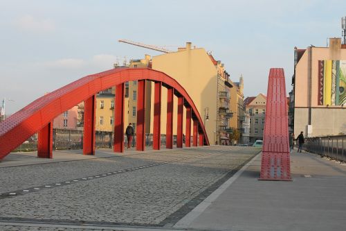 Jordan Bridge, Tiltas, Karta Upė, Poznań, Lenkija
