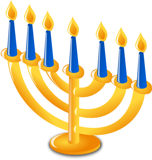 Judaizmas, Žvakės, Hanukkah, Įvykis, Šventė, Religija, Liepsnos, Nemokama Vektorinė Grafika