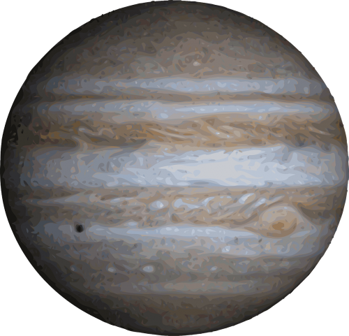 Jupiteris, Planeta, Saulės Sistema, Astronomija, Kosminis, Kosmosas, Dujų Variklis, Nasa, Mokslas, Nemokama Vektorinė Grafika
