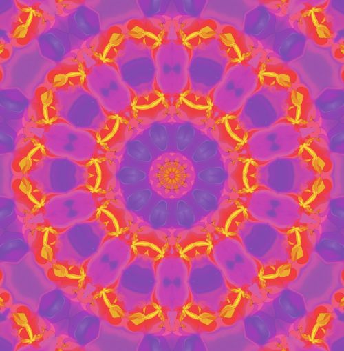 Rožinis,  Violetinė,  Raudona,  Kaleidoskopas,  Oranžinė,  Abstraktus,  Kaleidoskopas