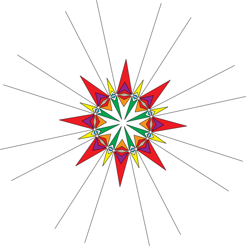Kaleidoskopas, Mandala, Spalvos, Modelis, Geometrija, Gražus, Simetrija, Nemokama Vektorinė Grafika