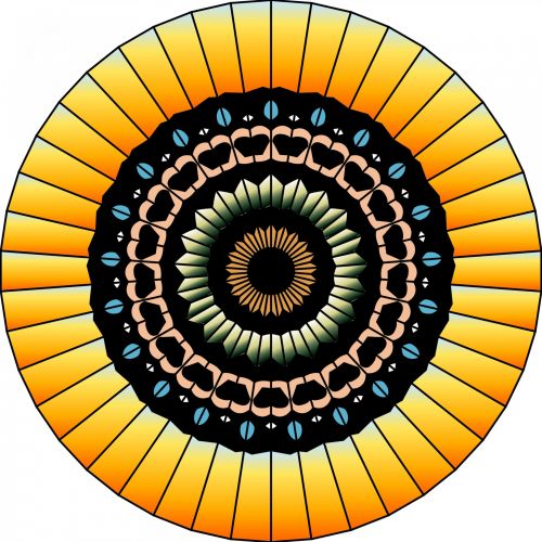 Kaleidoskopas,  Gėlė,  Simetriškas,  Piešimas,  Oranžinė,  Liepsnos,  Spalvos,  Kaleidoskopinė Gėlė