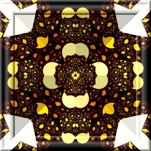 Kaleidoskopas,  Kaleidoskopinė,  Modelis,  3D,  Stiklas,  Rėmas,  Kaleidoskopinis Modelis
