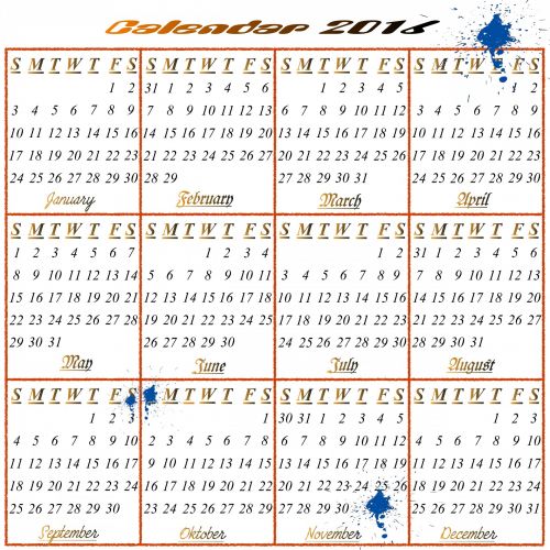 2016 & Nbsp,  Kalendorius,  Mėnuo,  Metai,  Apdaila,  Planuotojai,  Fonas,  Data,  Rašalas,  Kalendorius 2016 M