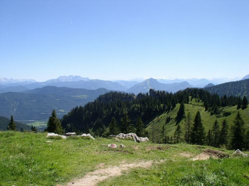 Kampenwand, Alpių, Bavarija, Aschau, Chiemgau, Kalnai, Vasara
