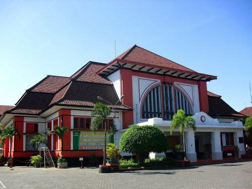 Paštas, Surabaya, Rytinė Java, Indonezija, Asian, Paštas, Senas Pastatas, Istorinis