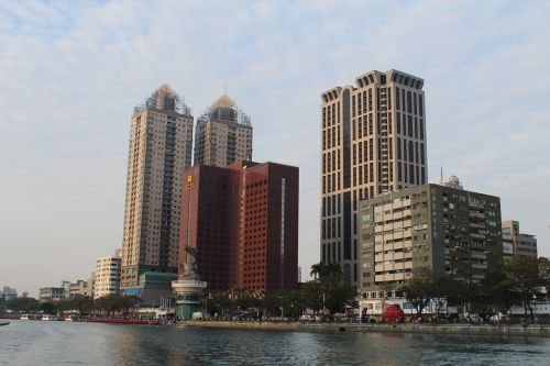 Kaohsiung, Taivanas, Asija, Upė, Miesto Panorama, Architektūra, Palei Upę