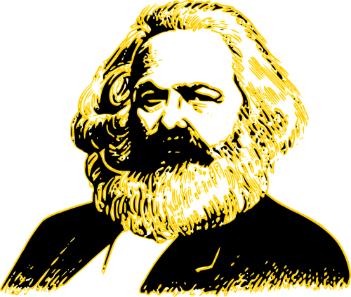 Karl Marx, Portretas, Vyras, Barzda, Komunizmas, Nemokama Vektorinė Grafika