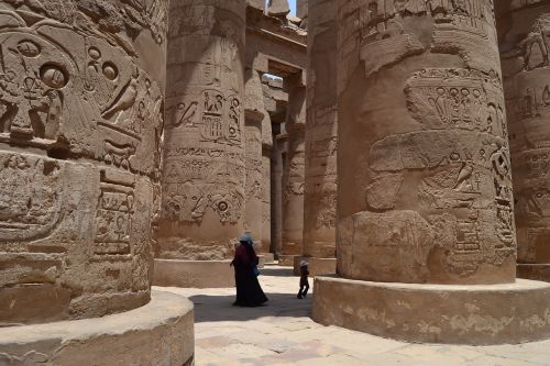 Karnakas, Egiptas, Stulpeliai, Afrika, Luxor, Karalių Slėnis