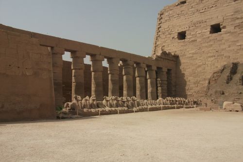 Karnakas, Luxor, Šventykla, Faraonai, Egiptas, Senas, Įvedimas, Siena, Pharaonic