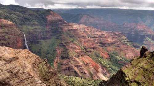 Kauai, Hawaii, Waimea, Kokee, Kelionė, Kraštovaizdis, Krioklys