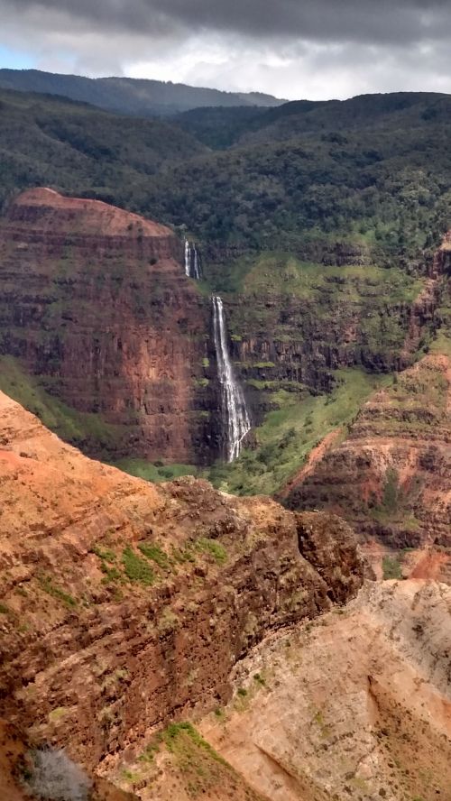 Kauai, Hawaii, Waimea, Kokee, Kelionė, Kraštovaizdis, Krioklys