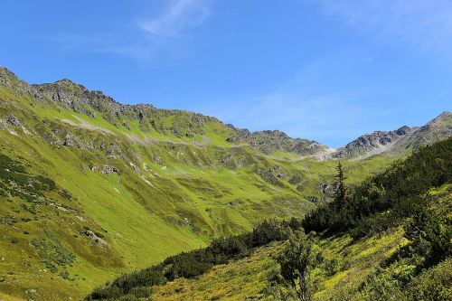 Kaunertal, Kalnų Pieva, Tyrol, Panorama, Kraštovaizdis