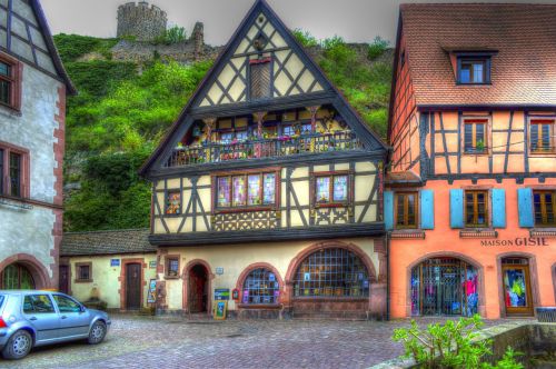 Kaysersberg, Alsace, France, Santūra, Foto Filtras, Filtras, Hdr, Spalvinga, Perdėtas