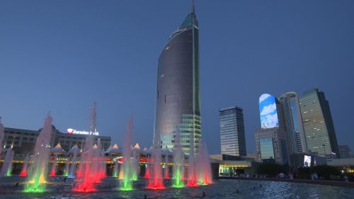 Kazachstanas, Almaty, Miestas, Naktis, Kelionė, Kazakh