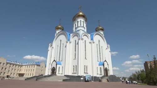 Kazachstanas, Almaty, Rusų, Ortodoksas, Bažnyčia, Kazakh, Mėlynas, Kelionė