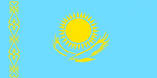 Kazachstanas, Vėliava, Asija, Tauta, Šalis, Simbolis, Nemokama Vektorinė Grafika