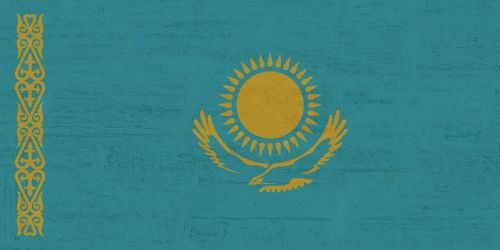 Kazachstanas, Vėliava, Tarptautinis