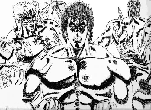 Ken, Kenshiro, Komiksai, Manga, Piešimas, Herojus