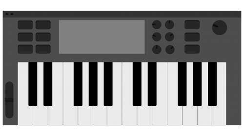 Klaviatūra, Midi Controller, Muzika, Fortepijonas, Vektorius, Nemokama Vektorinė Grafika