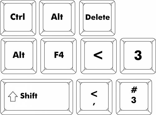 Klaviatūra,  Raktai,  Kompiuteris,  Pc,  Technologija,  Vektorius,  Klaviatūros Mygtukai